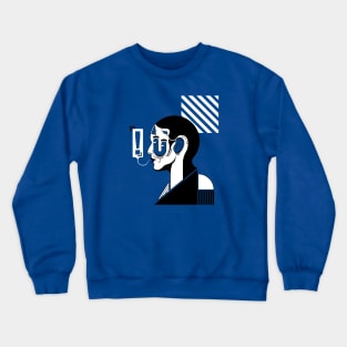 abstract potrait 2 Crewneck Sweatshirt